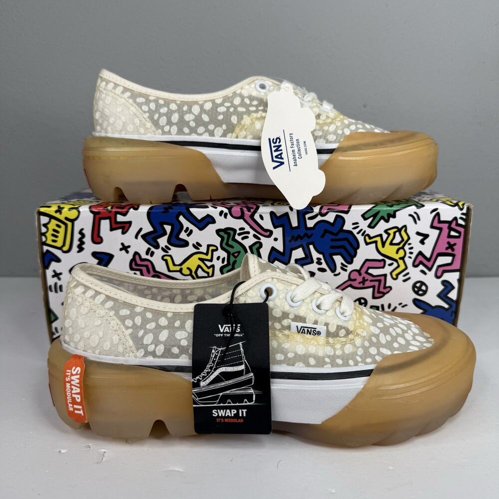 Vans Authentic DX Modular ‘Swap It’ White Dots Mesh Skate Shoes Women's Size 6.5 - Picture 9 of 10